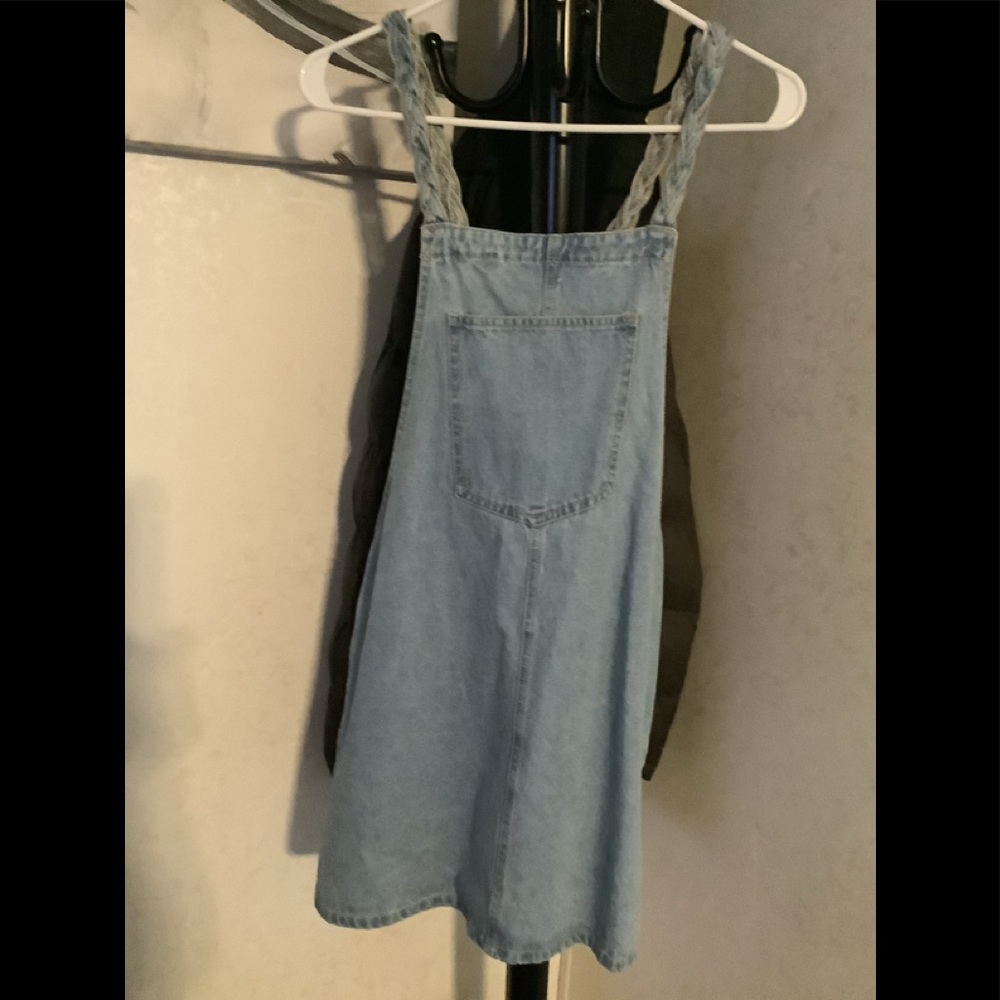 Forever 21 denim jumper dress size S P